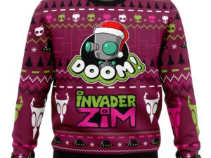 Doom Invader Zim Ugly Christmas Sweater - Image 1
