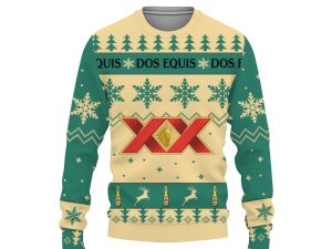 Dos Equis Merry Christmas Unisex Gift Fan-3D Sweatshirt - Image 1