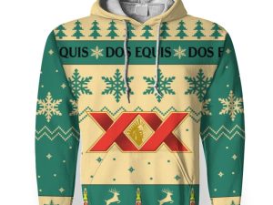 Dos Equis Merry Christmas Unisex Gift Fan-3D Unisex Hoodie - Image 1