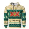 Dos Equis Shirts Beer Vintage Logo-3D Unisex Hoodie - Image 1