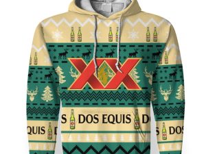 Dos Equis Shirts Beer Vintage Logo-3D Unisex Hoodie - Image 1
