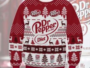 Dr Pepper Diet Ugly Christmas Sweater - Image 1