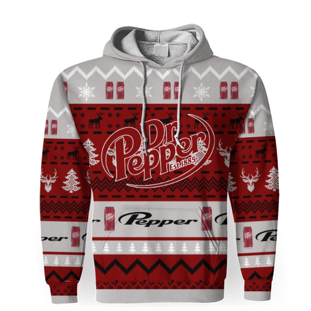 dr pepper soft drink 3d unisex hoodie 1 Dr Pepper Soft Drink-3D Unisex Hoodie - Image 1