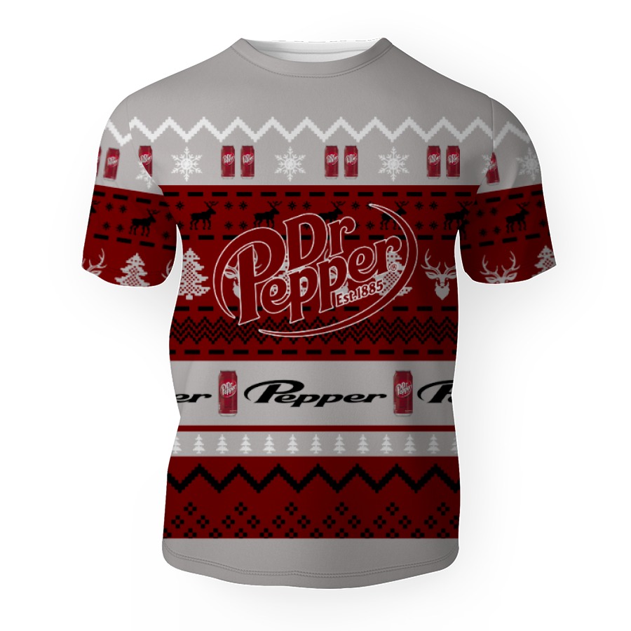 dr pepper soft drink 3d unisex t shirt 1 Dr Pepper Soft Drink-3D Unisex T-Shirt - Image 1