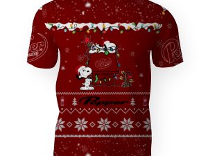 Dr Pepper Soft Drink American Merry Christmas, Snoopy House Cute Fan Gift-3D Unisex T-Shirt - Image 1