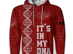 Dr Pepper Soft Drink It's In My DNA-3D Unisex Hoodie - Image 1