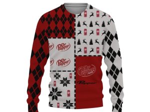 Dr Pepper Soft Drink Merry Christmas And -3D Sweatshirt - Image 1