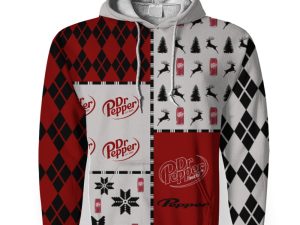 Dr Pepper Soft Drink Merry Christmas And -3D Unisex Hoodie - Image 1
