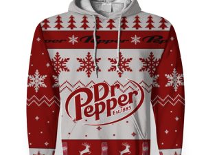 Dr Pepper Soft Drink Merry Christmas Unisex Gift Fan-3D Unisex Hoodie - Image 1