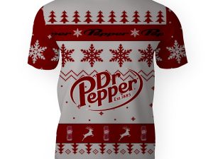 Dr Pepper Soft Drink Merry Christmas Unisex Gift Fan-3D Unisex T-Shirt - Image 1