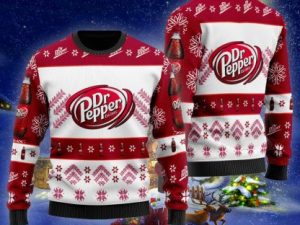 Dr Pepper Xmas Ugly Christmas Sweater - Image 1