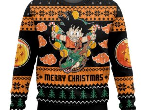 Dragon Ball Z Christmas Ugly Christmas Sweater Holiday Gift - Image 1