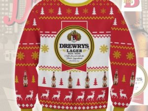 Drewrys Beer Ugly Christmas Sweater - Image 1