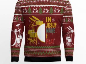 Drum I Play Ugly Christmas Sweater - Image 1