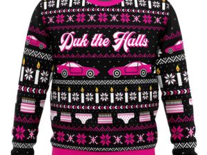 Duk The Halls Sixteen Candles Ugly Christmas Sweater - Image 1