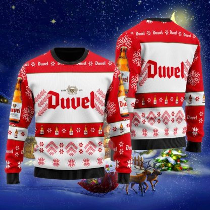 duvel xmas ugly christmas sweater 1 Duvel Xmas Ugly Christmas Sweater - Image 1