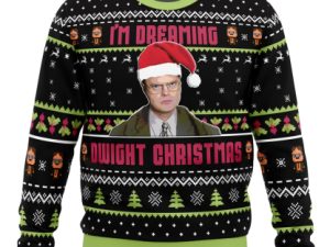 Dwight Christmas The Office Ugly Christmas Sweater - Image 1