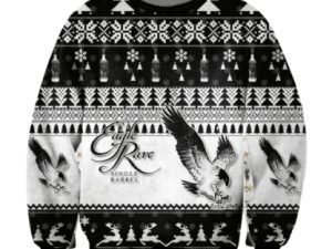 Eagle Rare Whiskey Bourbon Christmas Knitting Pattern Ugly Christmas Sweater - Image 1