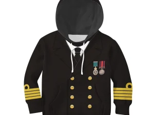 Edward John Smith Costume Cosplay Kid Hoodie Sweatshirt T-Shirt 1 - Image 1