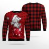 Elephant Cute Red Pattern Ugly Christmas Sweater - Image 2
