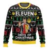 Eleven Days Of Christmas Stranger Things Ugly Christmas Sweater - Image 1