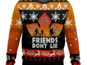 Eleven Stranger Things Ugly Christmas Sweater Holiday Gift - Image 1