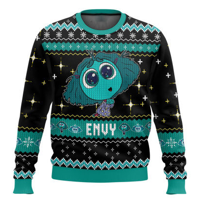 envy inside out ugly christmas sweater 1 Envy Inside Out Ugly Christmas Sweater - Image 1