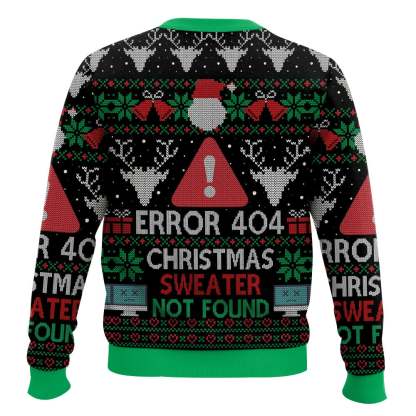 error 404 funny xmas not found ugly christmas sweater 2 Error 404 Funny Xmas Not Found Ugly Christmas Sweater - Image 2