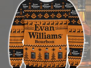 Evan Williams Ugly Christmas Sweater Holiday Gift - Image 1