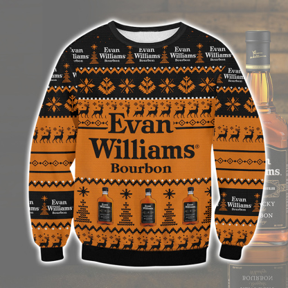 evan williams ugly christmas sweater holiday gift 1 Evan Williams Ugly Christmas Sweater Holiday Gift - Image 1