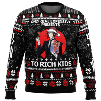 expensive gifts black butler ugly christmas sweaters 1 Expensive Gifts Black Butler Ugly Christmas Sweaters - Image 1