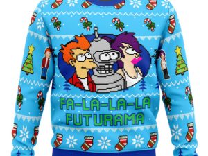 Fa La La La Futurama Ugly Christmas Sweater - Image 1