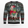 Fa La La La Llama Ugly Christmas Sweater - Image 1