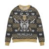 Fa La La La Valhalla La Viking God Ugly Christmas Sweater - Image 1