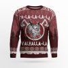 Fa La La La Valhalla La Viking Ugly Christmas Sweater - Image 1