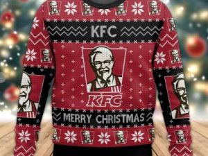Fast Food Kfc Ugly Christmas Sweater - Image 1