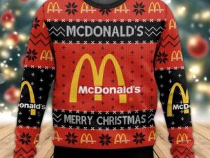 Fast Food Mcdonalds Ugly Christmas Sweater - Image 1