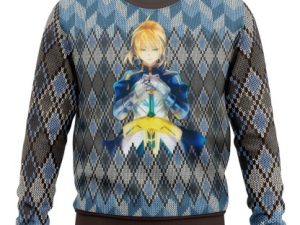Fate Zero Saber Ugly Christmas Sweater - Image 1