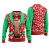 Faux Real Mens D Photo Realistic Funny Ugly Christmas Sweater - Image 1