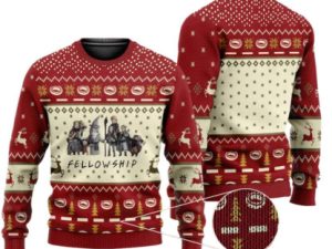 Fellowship Lord Of The Rings Ugly Christmas Sweater - Image 1