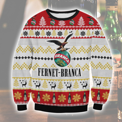 fernet branca ugly christmas sweater 1 Fernet Branca Ugly Christmas Sweater - Image 1