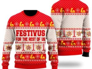 Festivus For The Rest Of Us Ugly Christmas Sweater Funny Gift For Family Holidays - Image 1