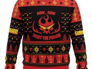 Fight The Power Tengen Toppa Gurren Lagann Ugly Christmas Sweater - Image 1