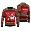 Fireball All I Want For Christmas Is Ugly Christmas Sweater - Image 1