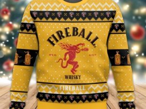 Fireball Ugly Christmas Sweater Xmas Gift - Image 1