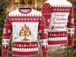 Fireball Ugly Christmas Sweater Xmas Gift Holiday Gift - Image 1