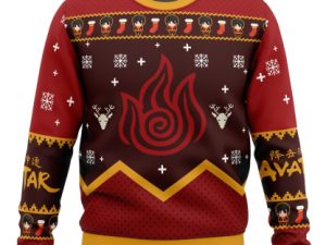 Firebenders Fire Nation Avatar Ugly Christmas Sweater - Image 1