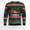 Firefighter Firemas Ugly Christmas Sweater - Image 1