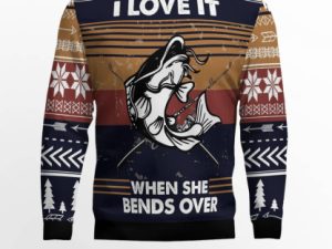 Fishing I Love It Ugly Christmas Sweater - Image 1