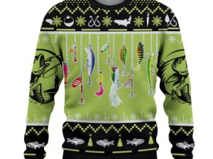 Fishing Lures Ugly Christmas Sweaters - Image 1